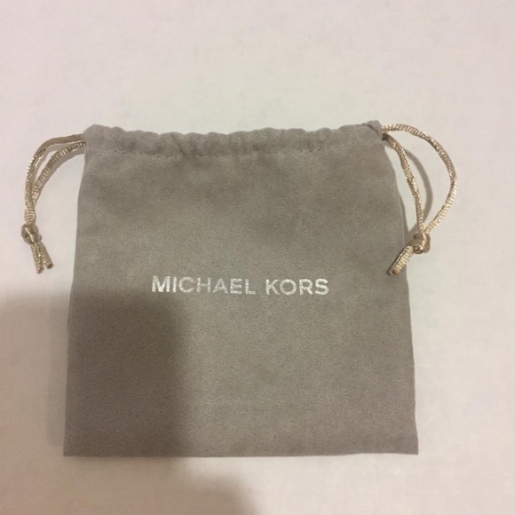 Michael Kors Heritage Logo Rose Gold Stud Earrings - Picture 5 of 5